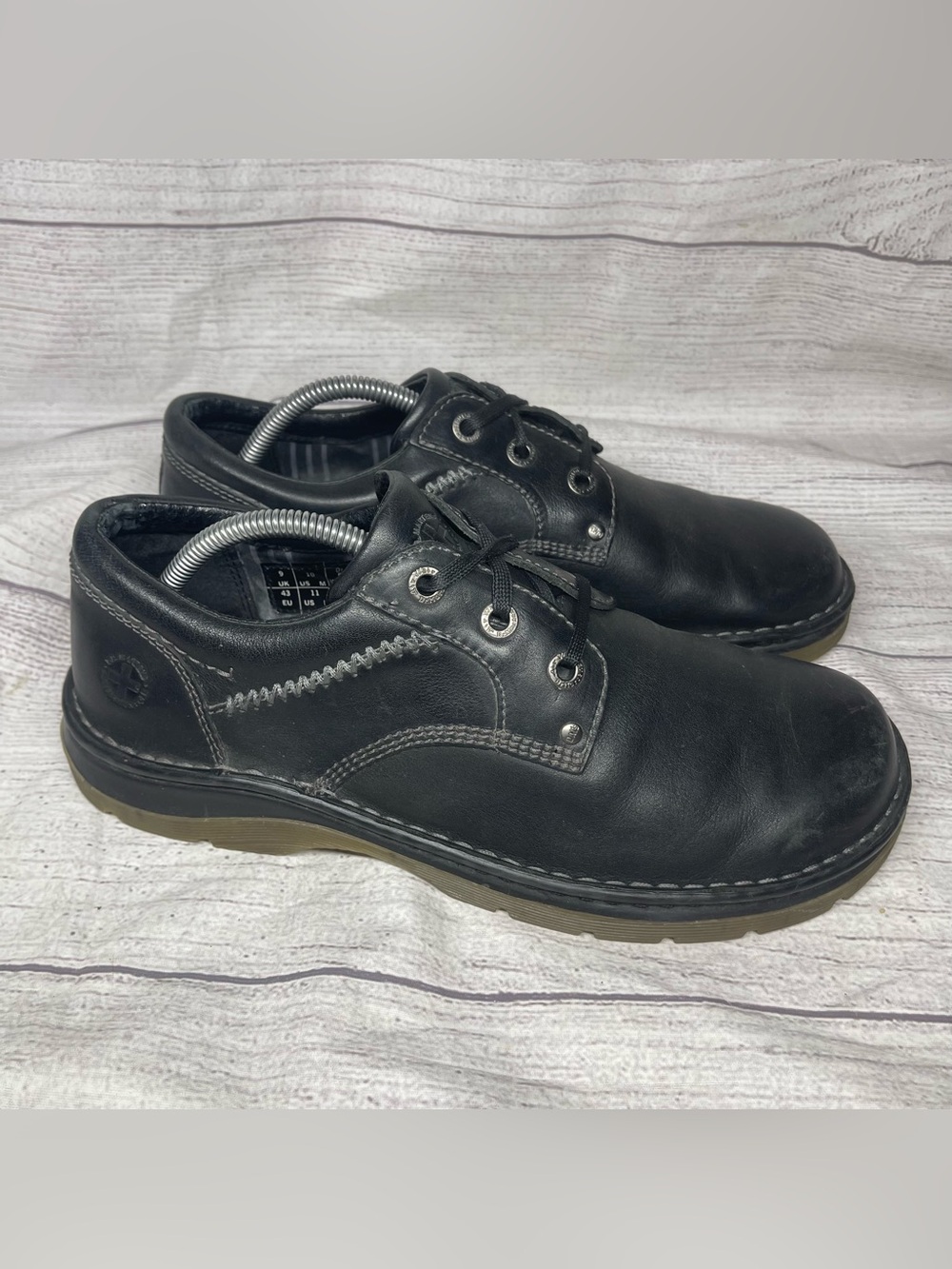 Dr. Martens Men’s 10 Black Smooth Leather Oxford Shoes